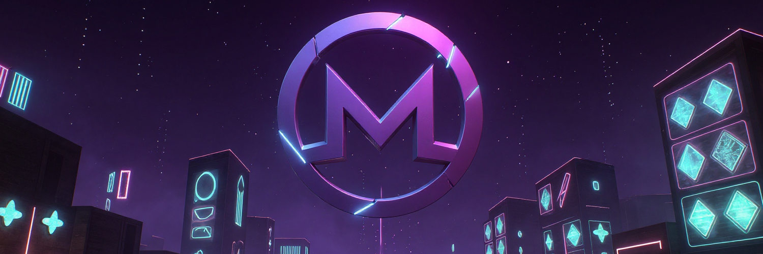 MoneroBet neon city banner